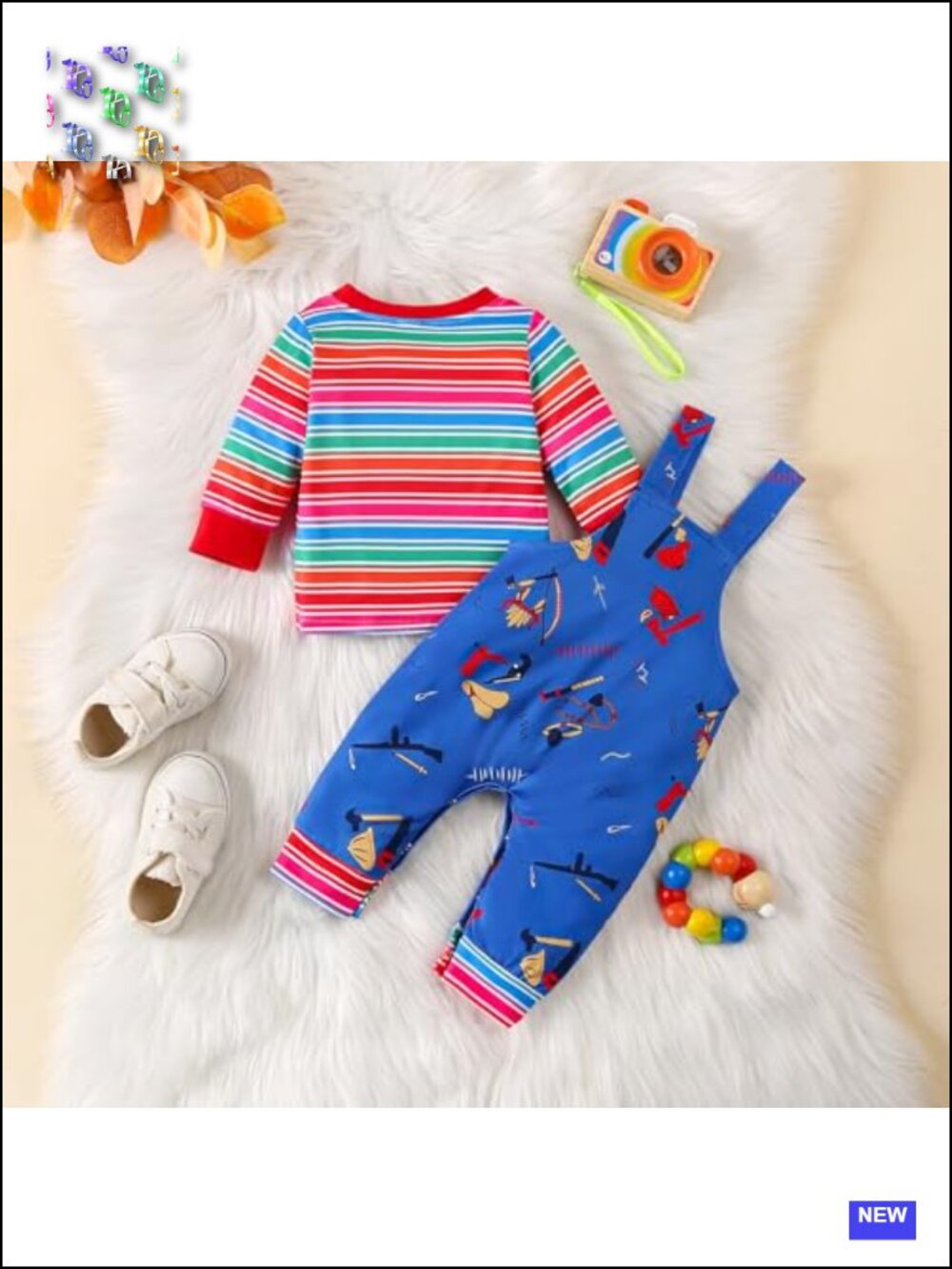 Baby Boy Halloween Costume Chucky Outfit Good Guy Toddler 2pc - Picture 2 of 6